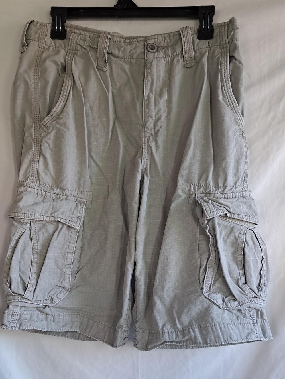 Men's Light Gray Cargo Shorts - Classic Casual